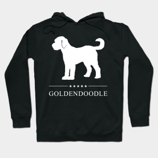 Goldendoodle Dog White Silhouette Hoodie